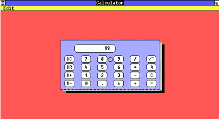 Calculadora de Windows 1.01