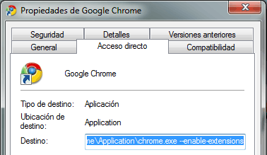 Extensiones para Chrome