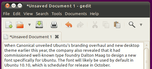 Fuente Ubuntu