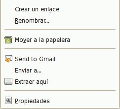Enviar a Gmail desde Nautilus