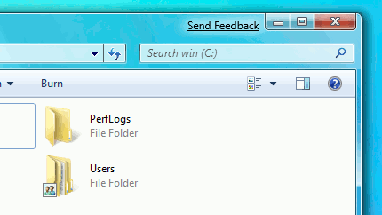 Eliminar Send Feedback de Windows 7